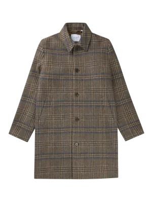 MCKAY CHEK WOOL COAT